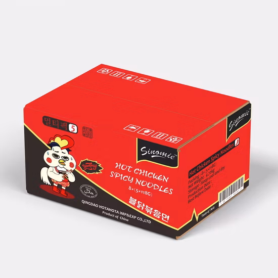 Sinomie Brand Factory 핫 2X 매운 고추 치킨 맛 OEM 한국식 인스턴트 보울 라면 국수